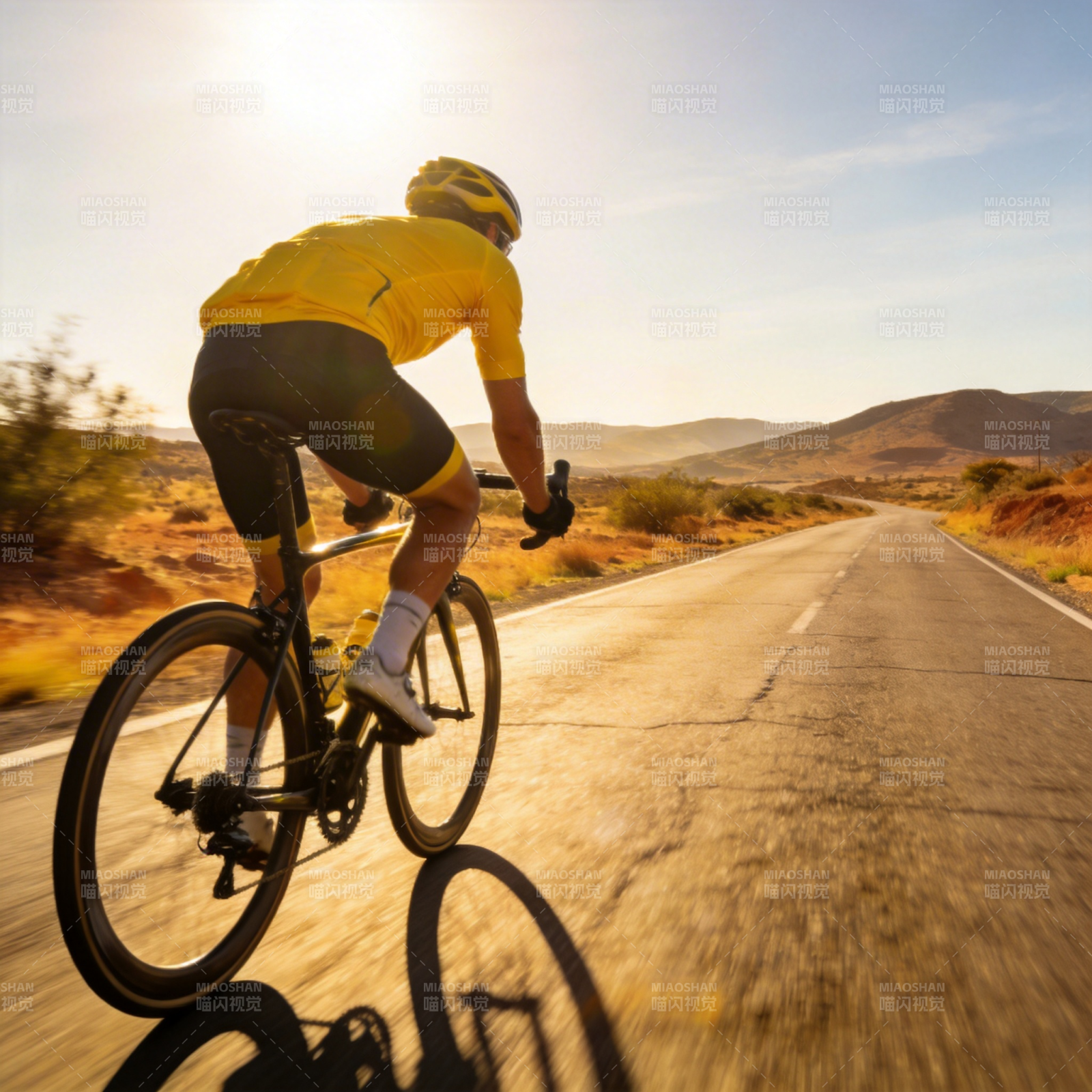 骑行追光图片