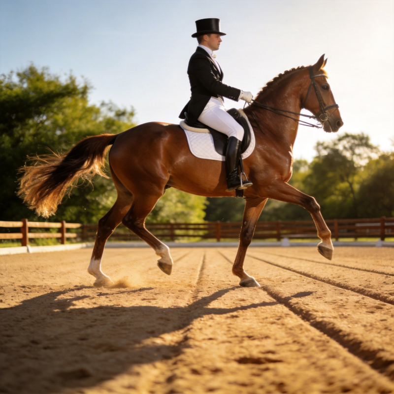 优雅骑术表演图片