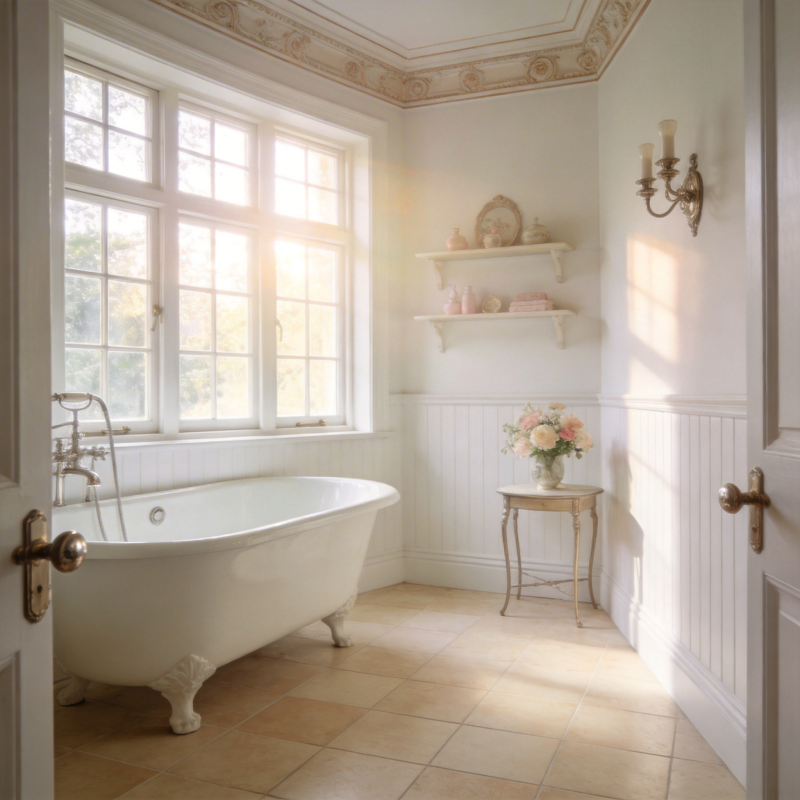 典雅浴室 阳光满溢图片