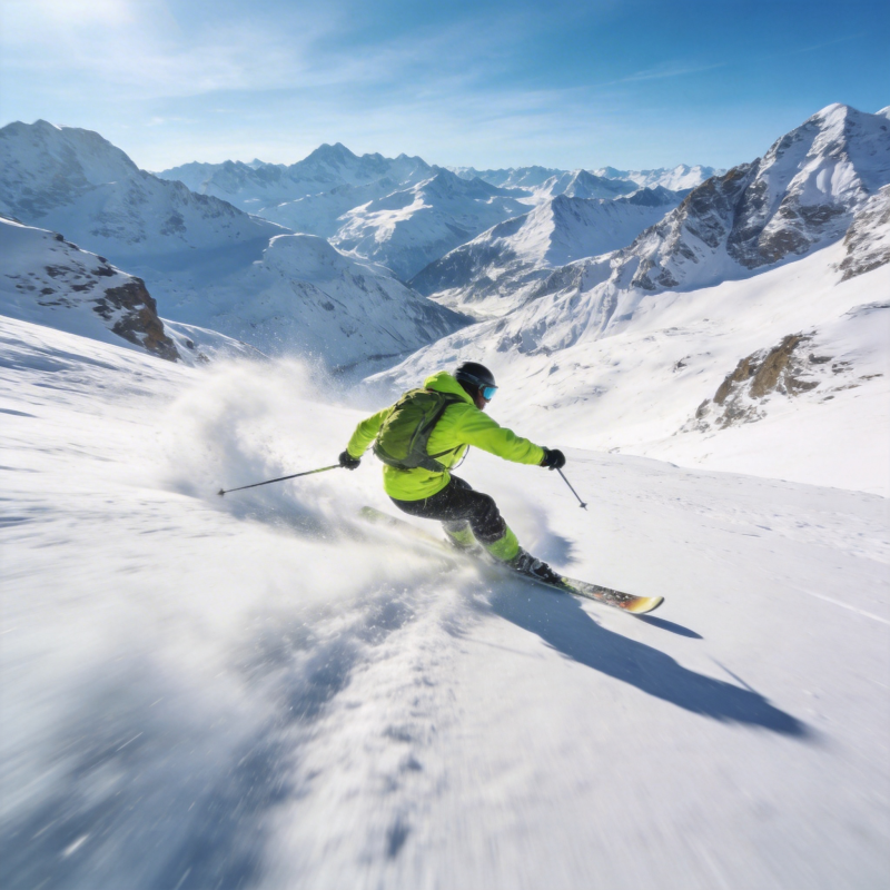 雪峰疾驰 畅享滑雪图片