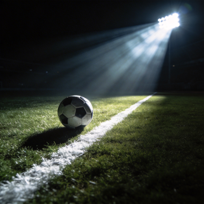 足球场上的光束图片