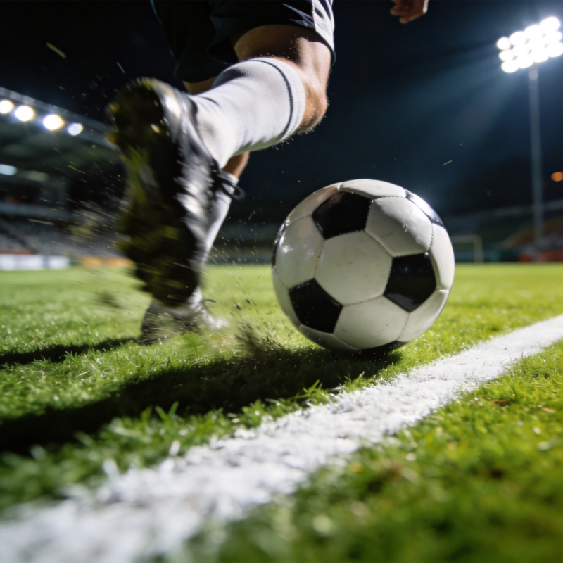 足球飞驰瞬间图片