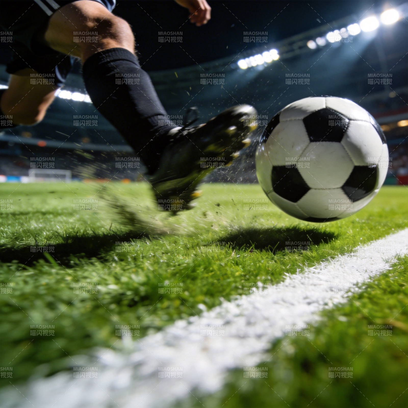 足球飞驰瞬间图片