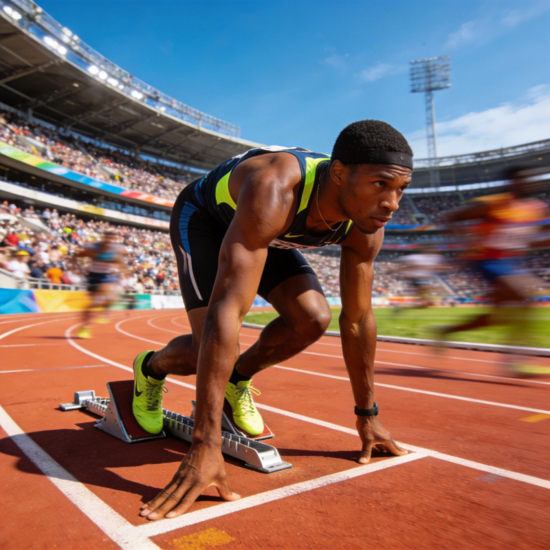起跑瞬间 蓄势待发图片