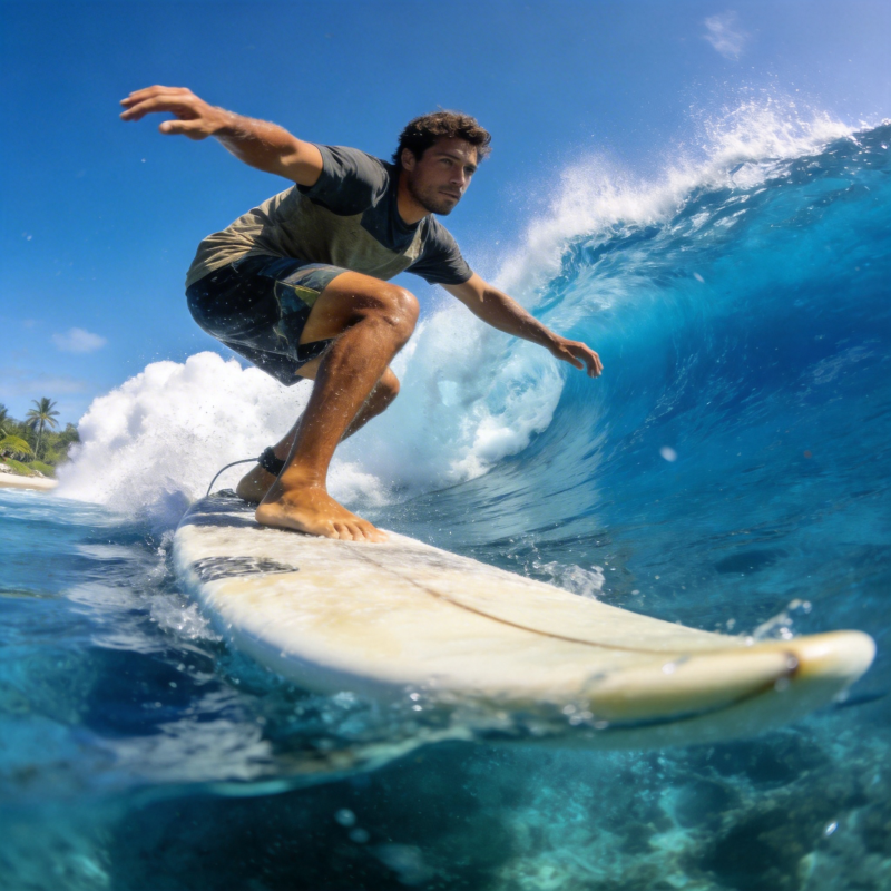 冲浪者乘风破浪图片