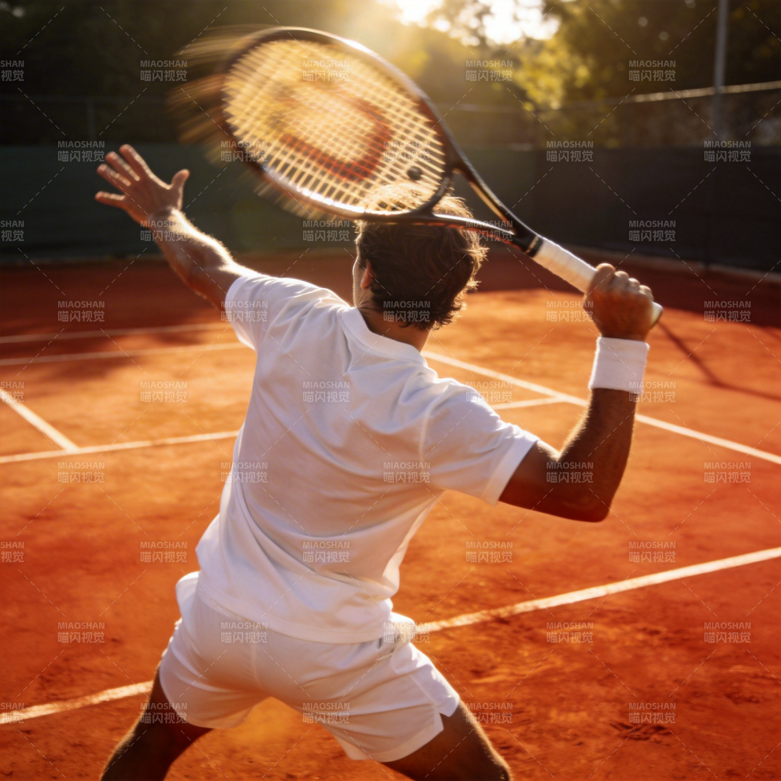 网球挥拍瞬间图片