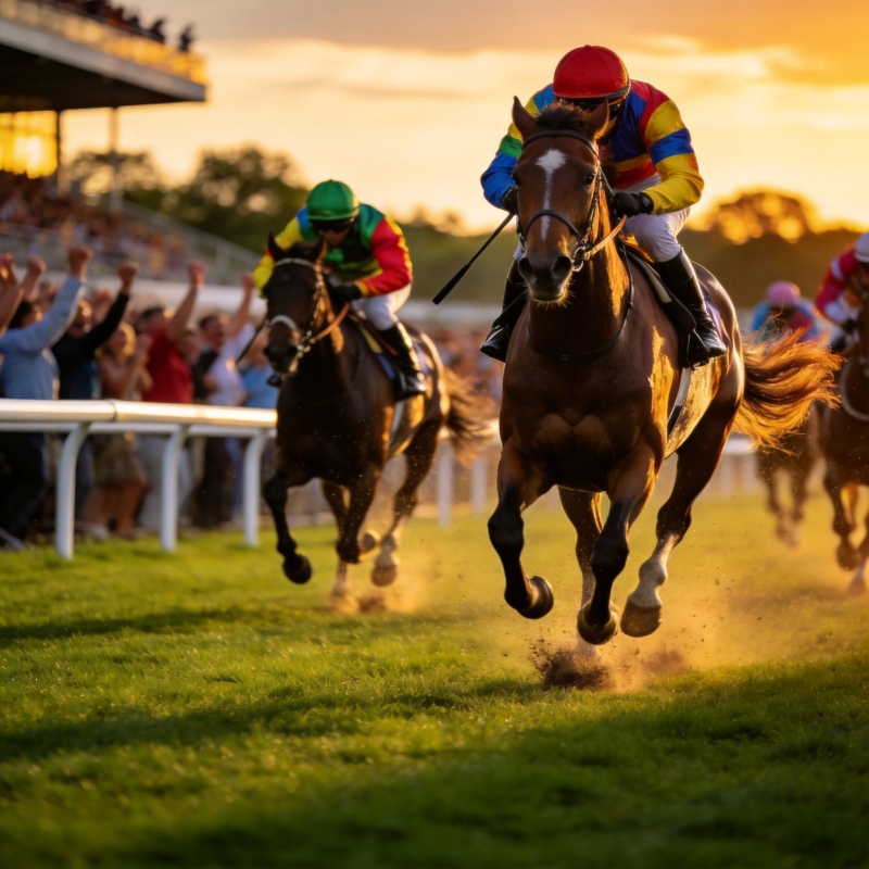 赛马冲刺瞬间图片