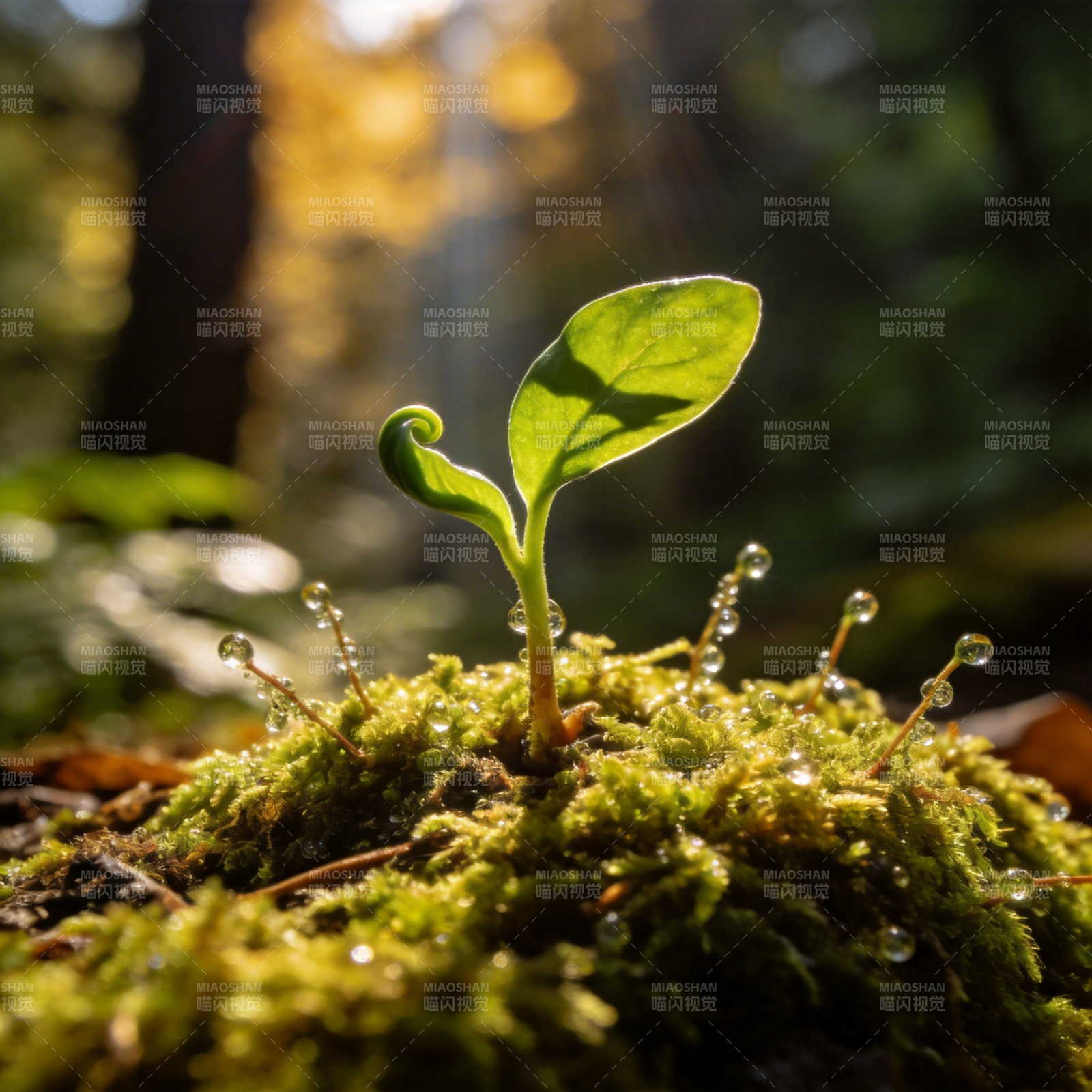 新芽破土 生机盎然图片