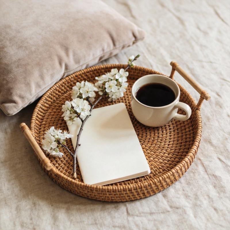 静谧晨光中的咖啡时光图片