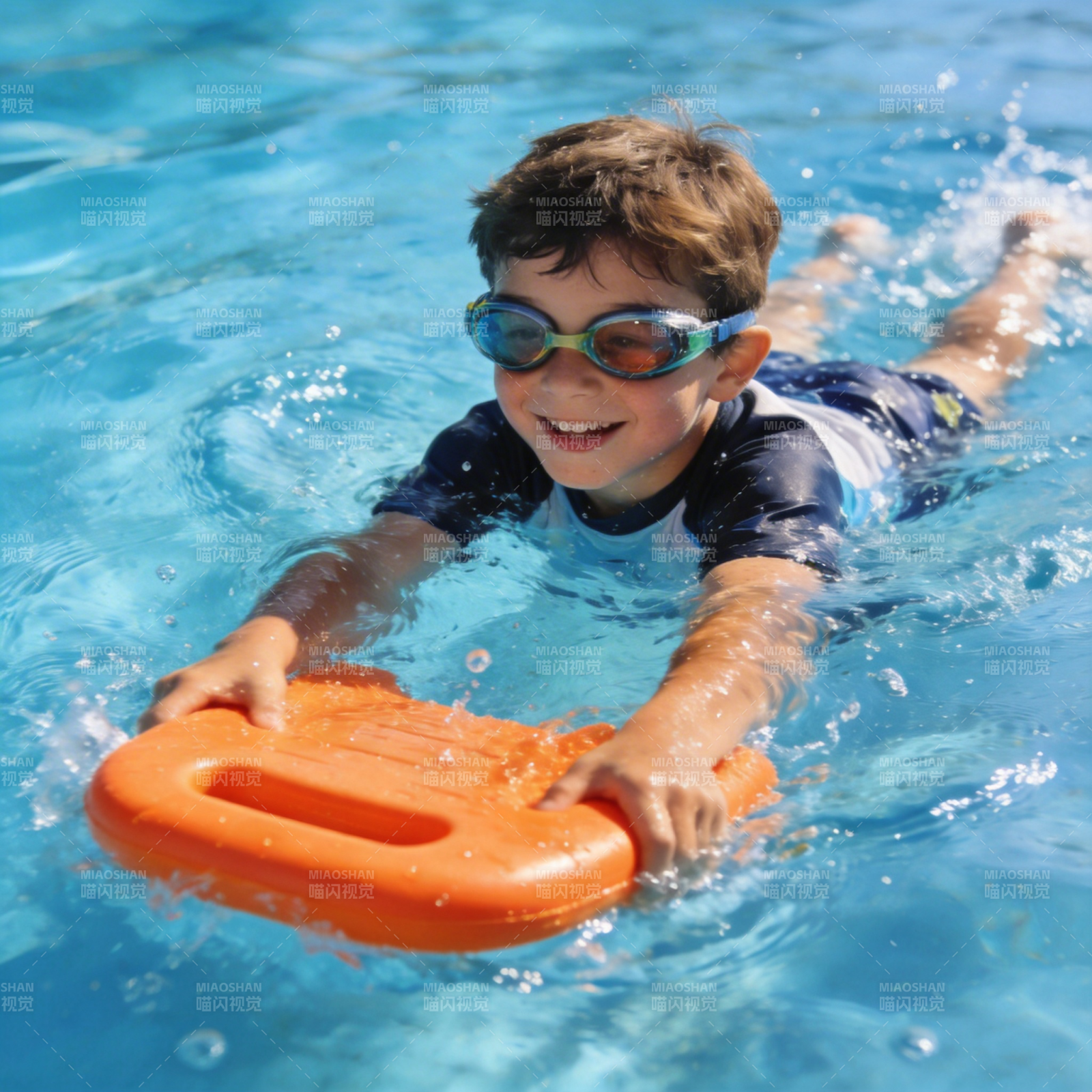 泳池里的快乐时光图片