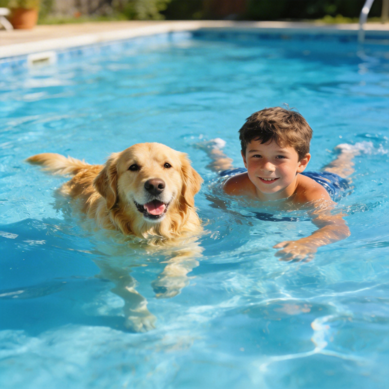 泳池里的快乐时光图片