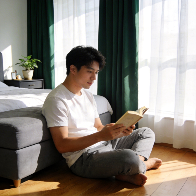 阳光下静读时光图片