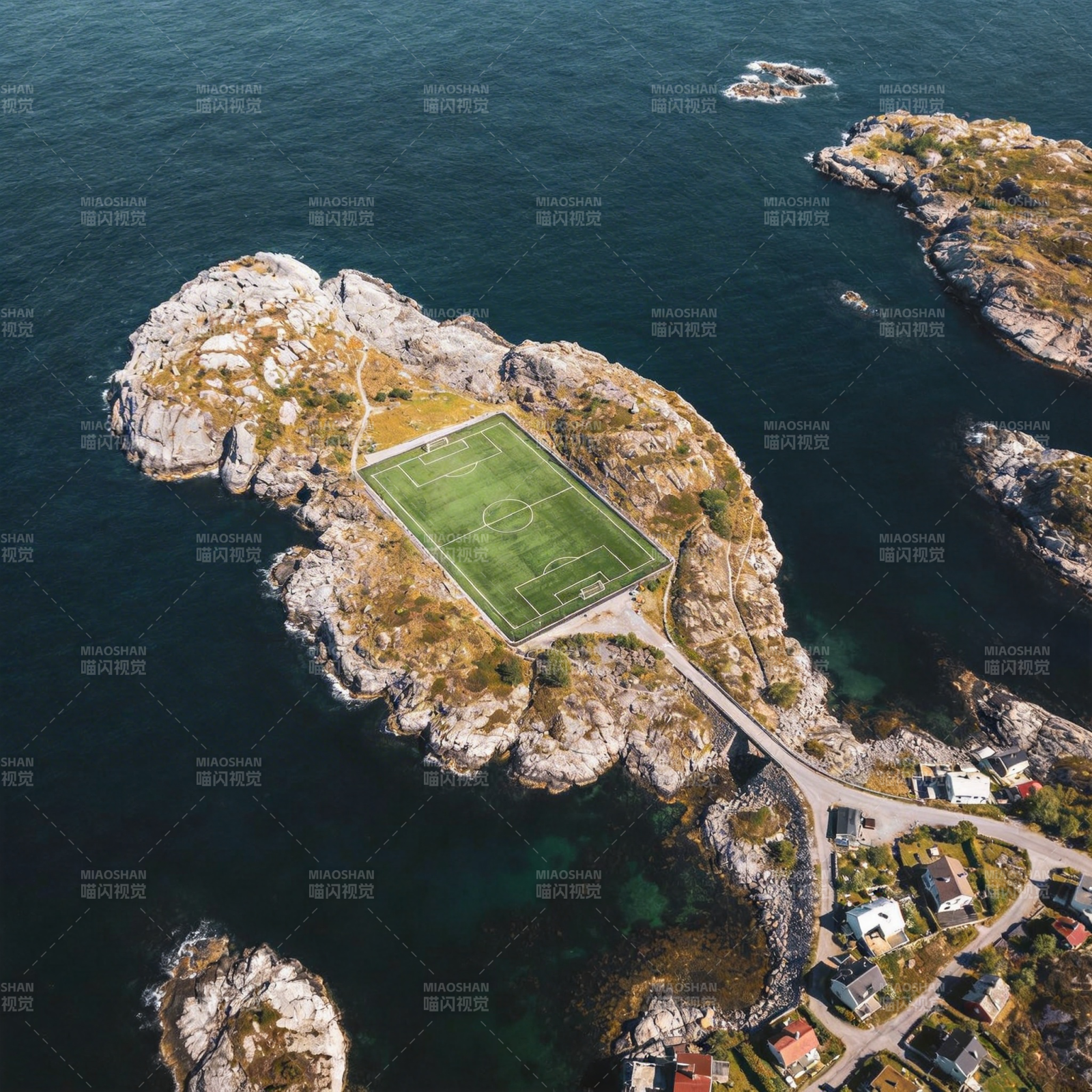 海岛足球场图片