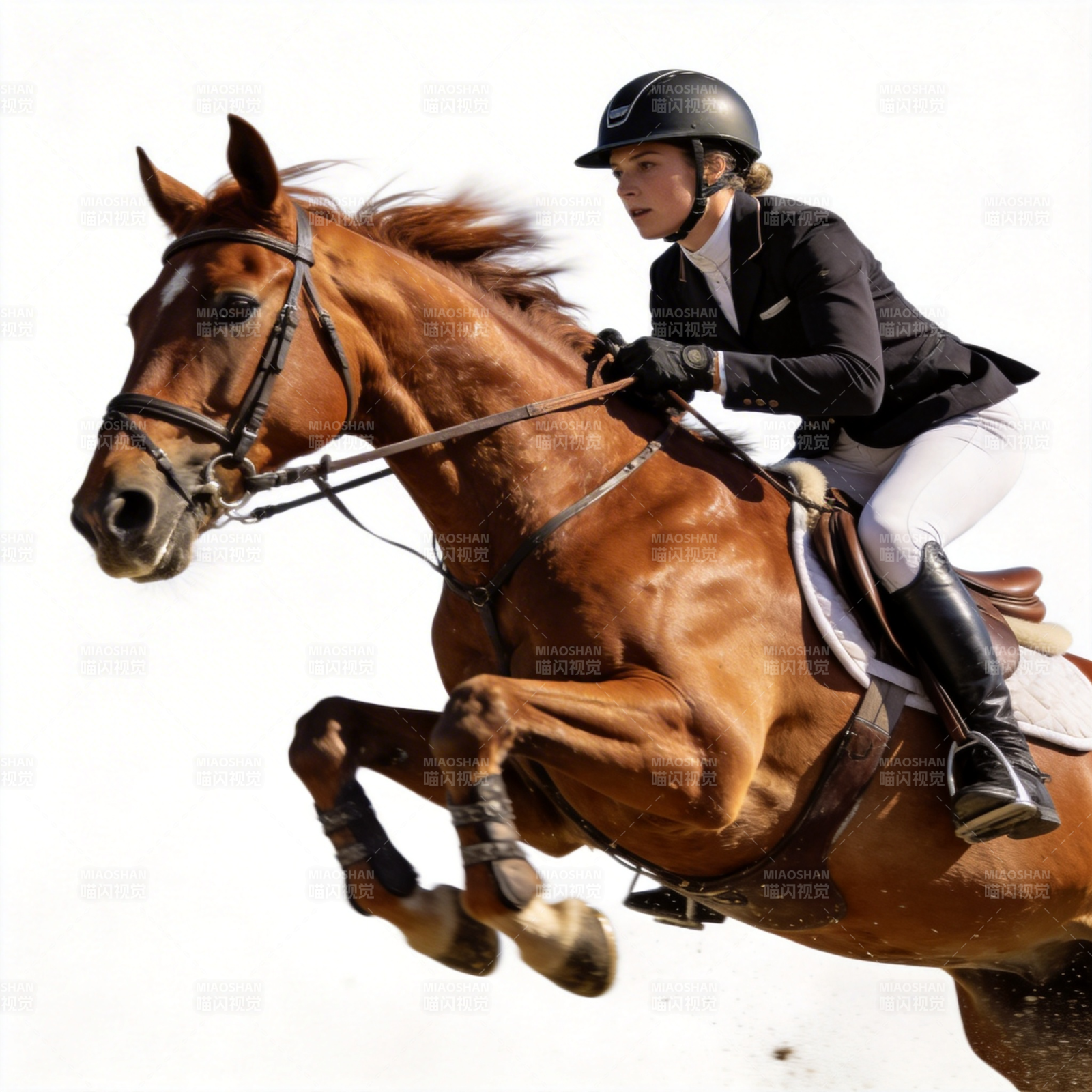 马术飞跃瞬间图片