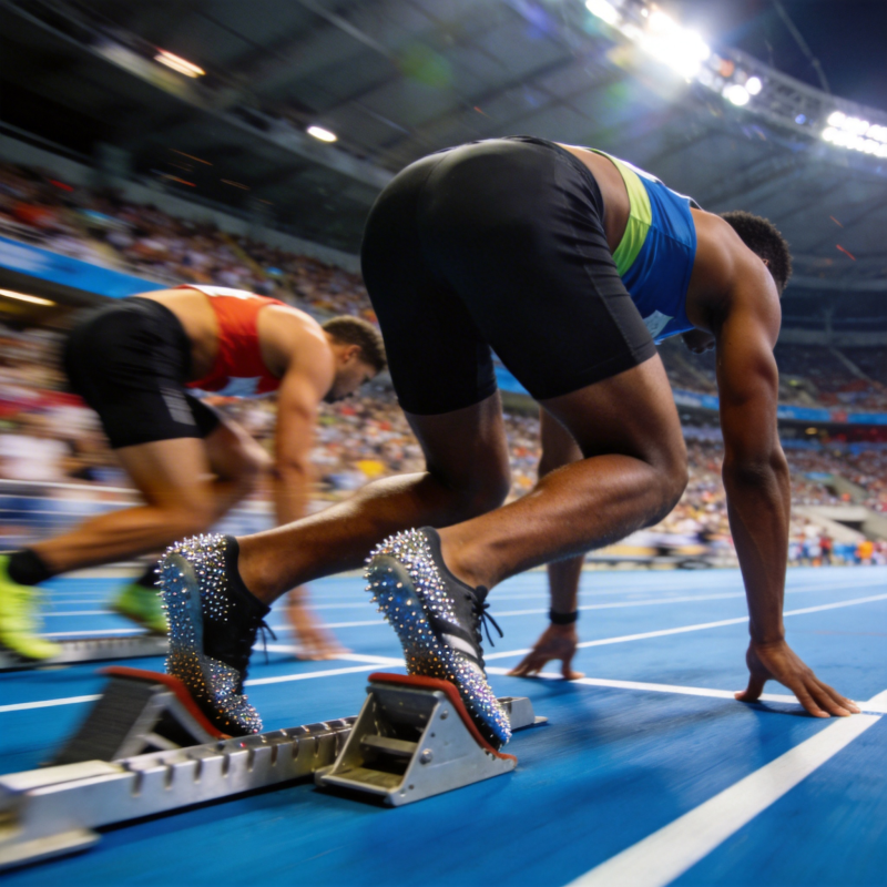 起跑瞬间 蓄势待发图片
