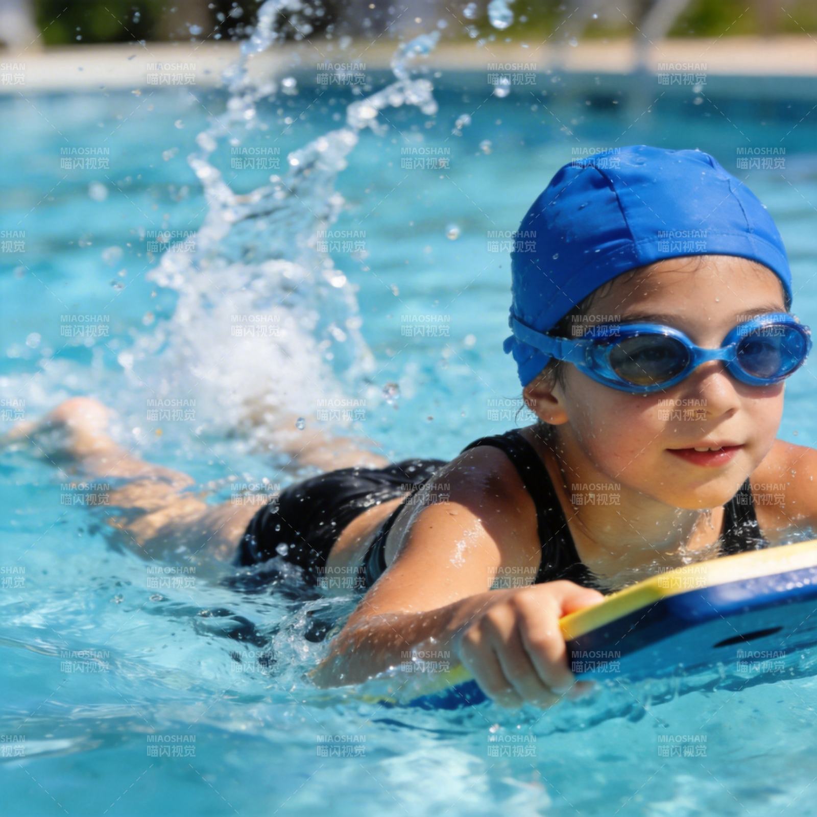 泳池中的快乐时光图片