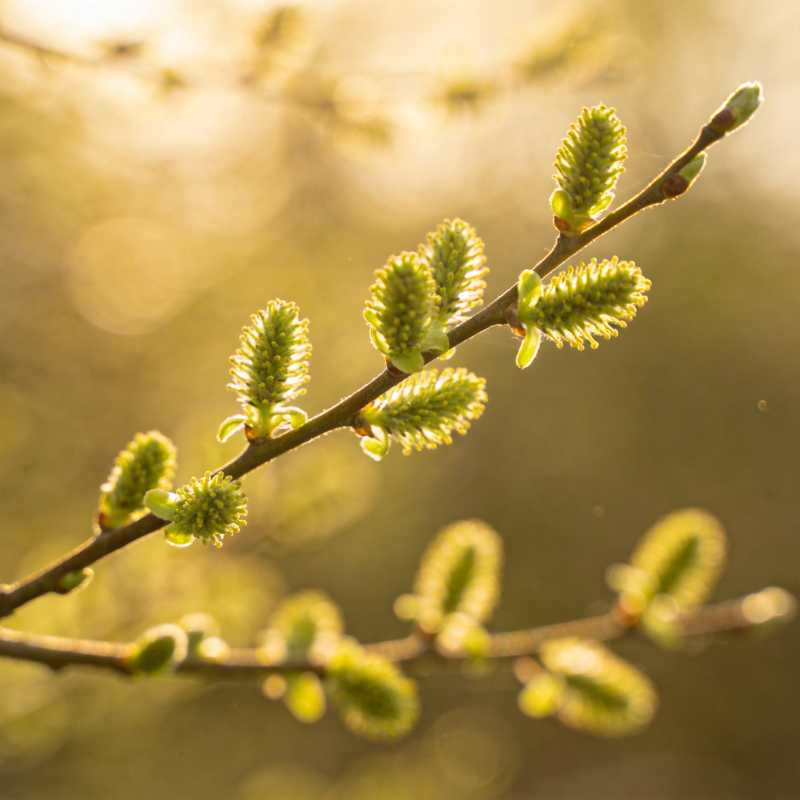 春日嫩芽初绽图片