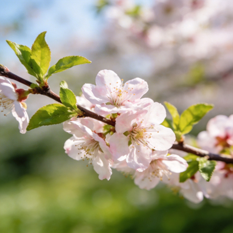 樱花绽放春意浓图片