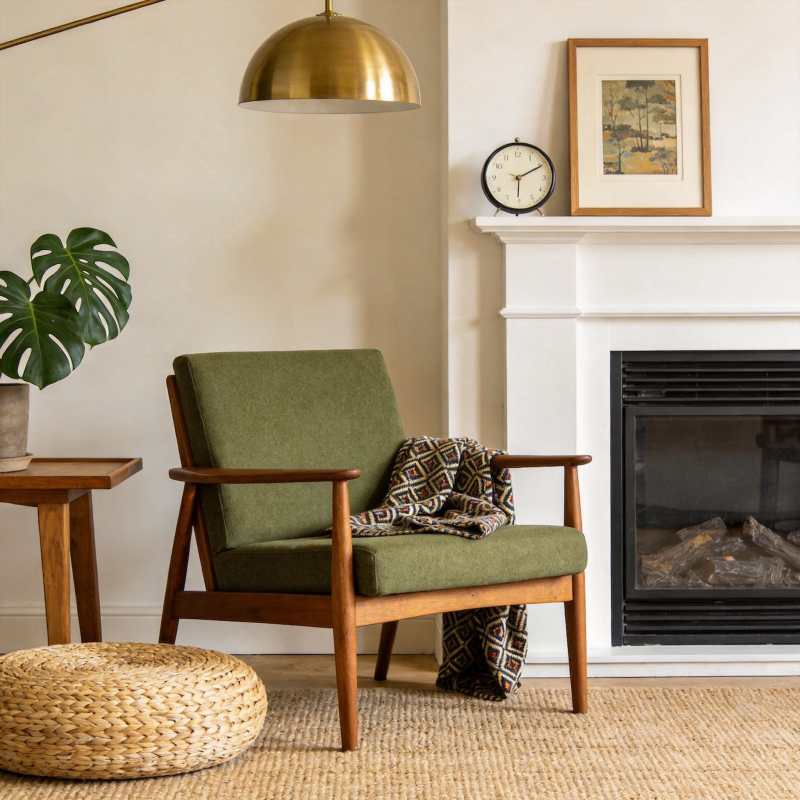 温馨客厅一角图片