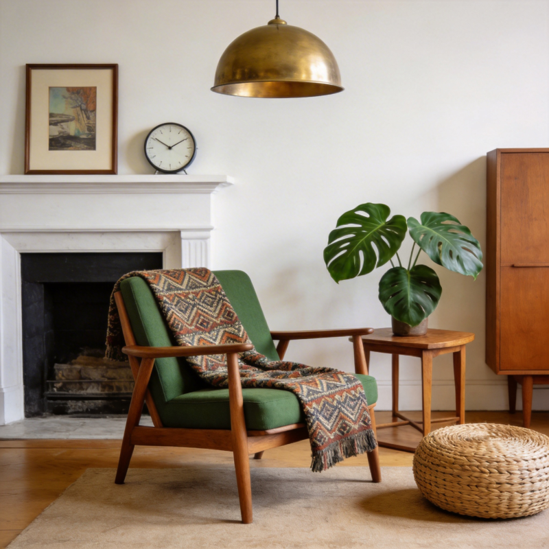 温馨客厅一角图片