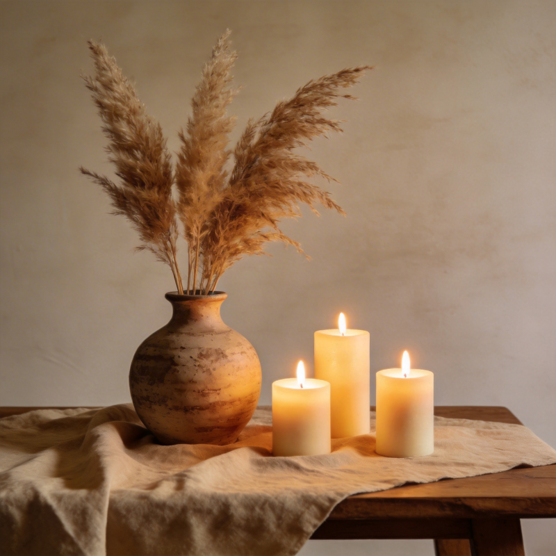 烛光静谧时光图片