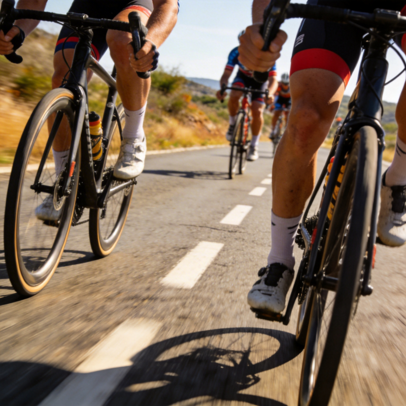 骑行竞速瞬间图片