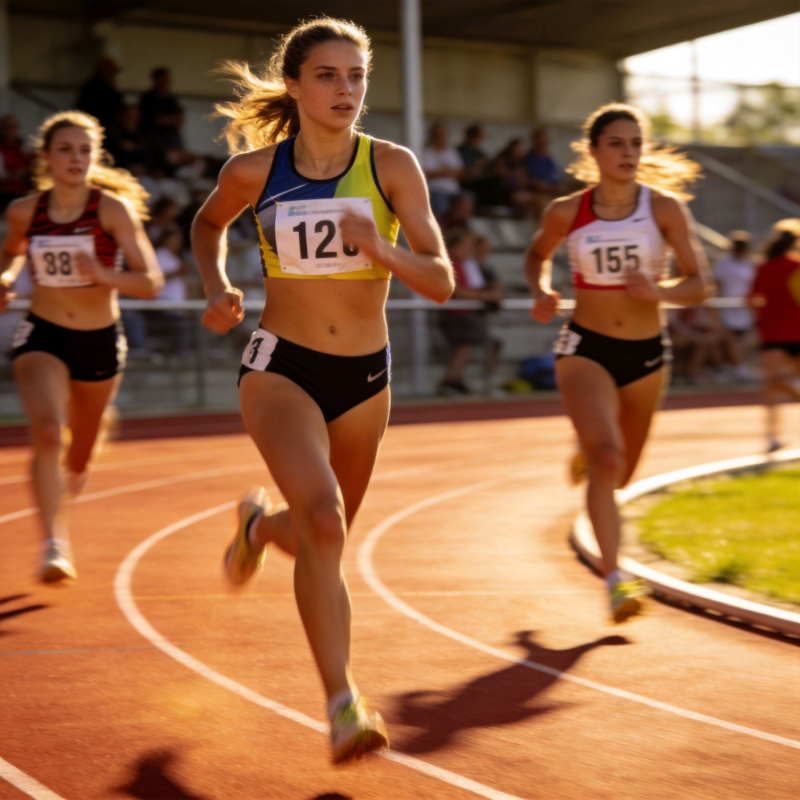 女子百米冲刺赛图片