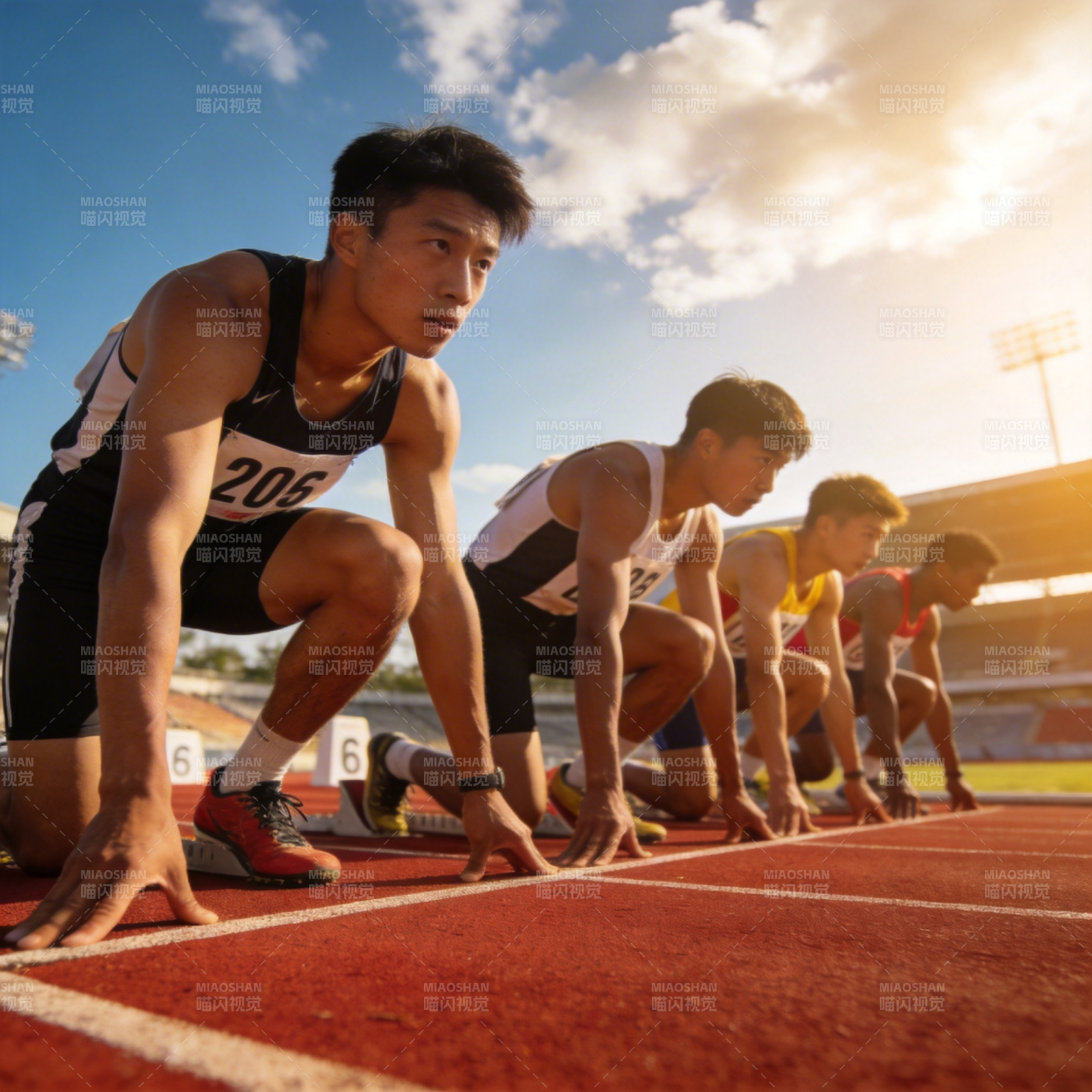 起跑线上的冲刺图片