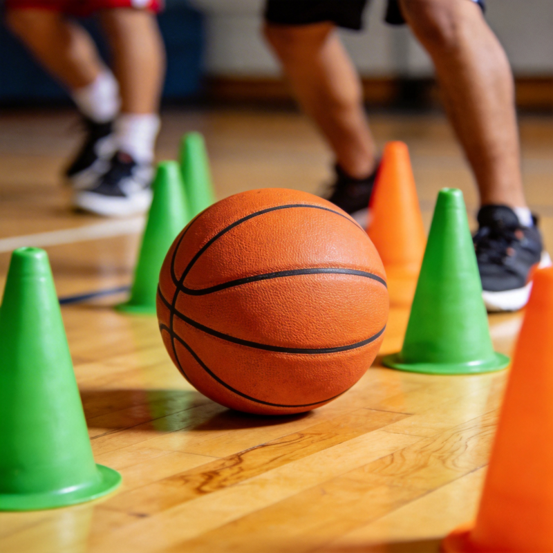 篮球训练现场图片