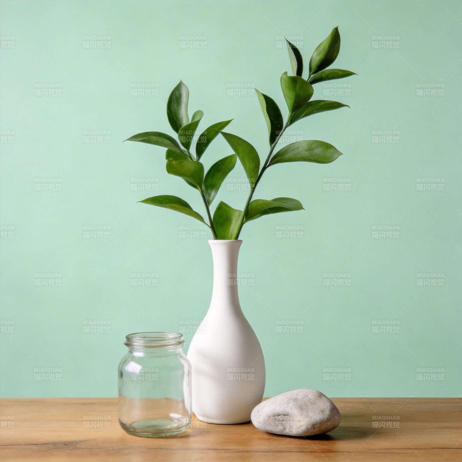 绿叶静物图图片