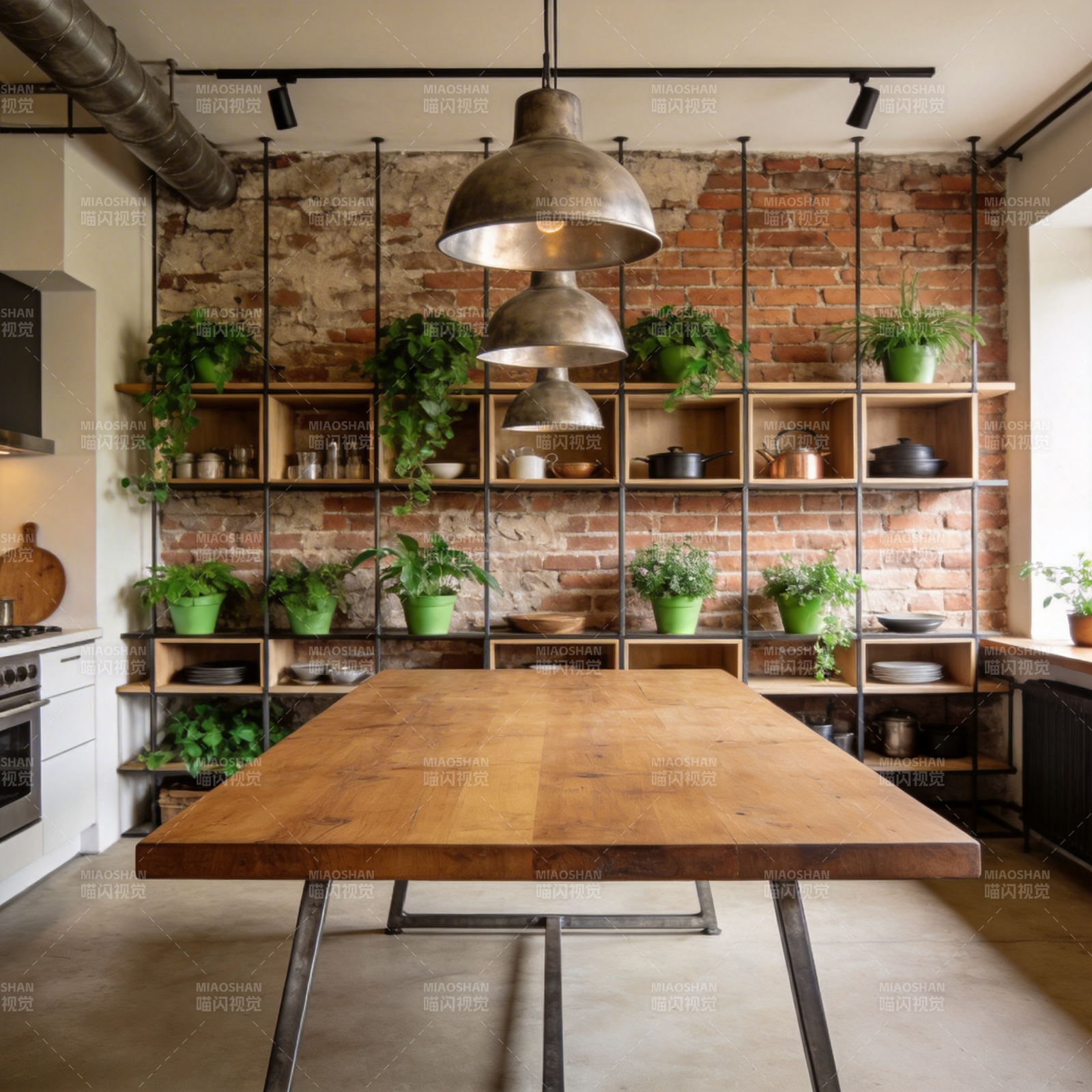 工业风厨房设计图片