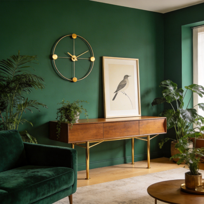 绿意盎然的客厅一角图片