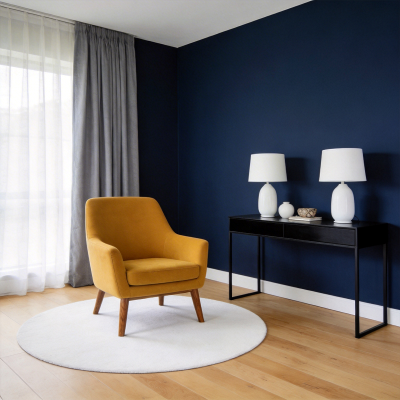 现代简约客厅一角图片