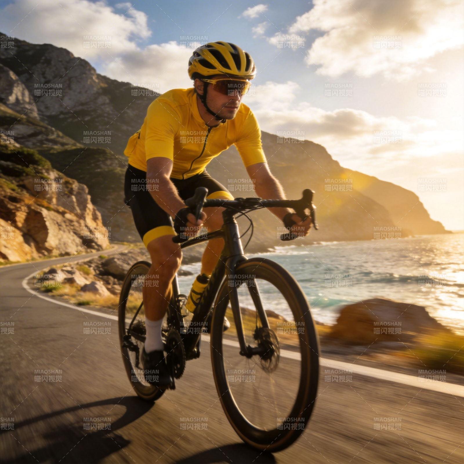 骑行海岸线图片