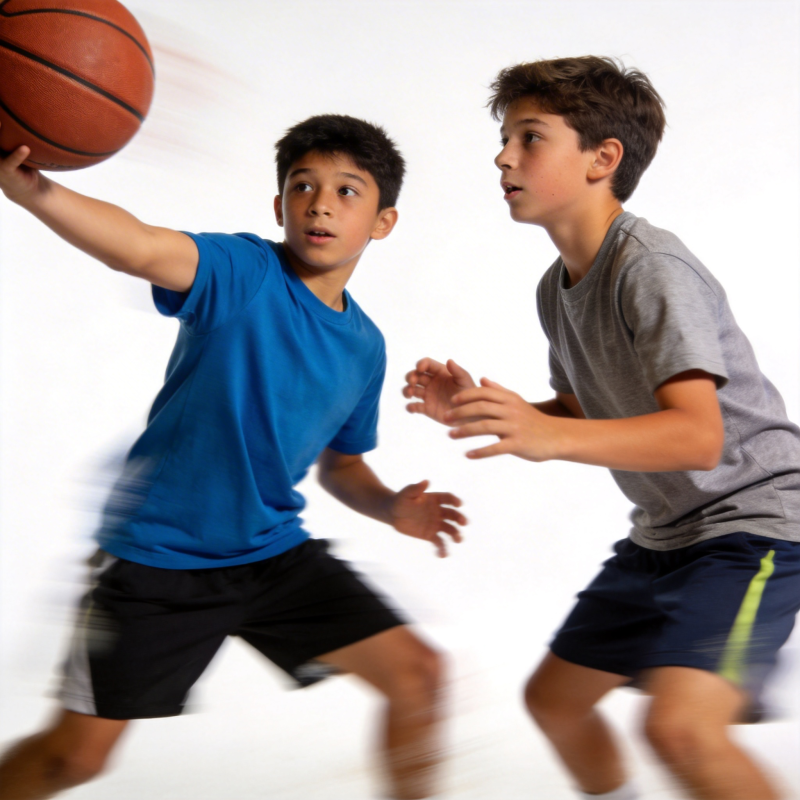 少年篮球对决图片