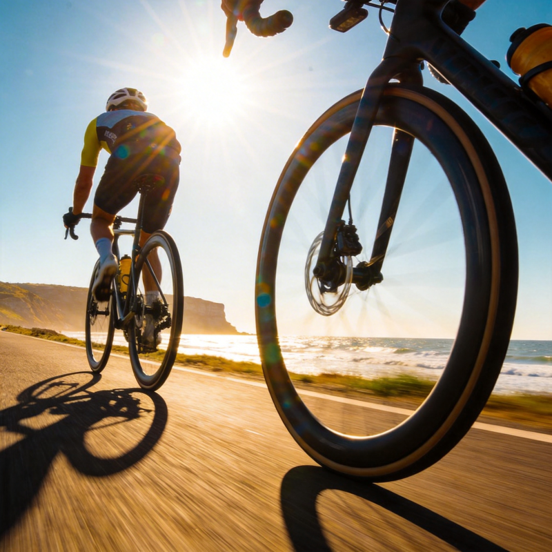 骑行海岸线图片