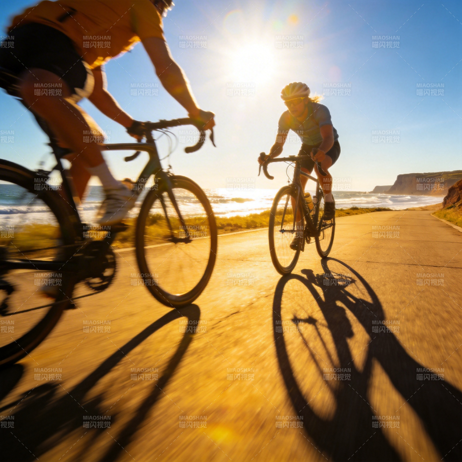 海边骑行 阳光相伴图片