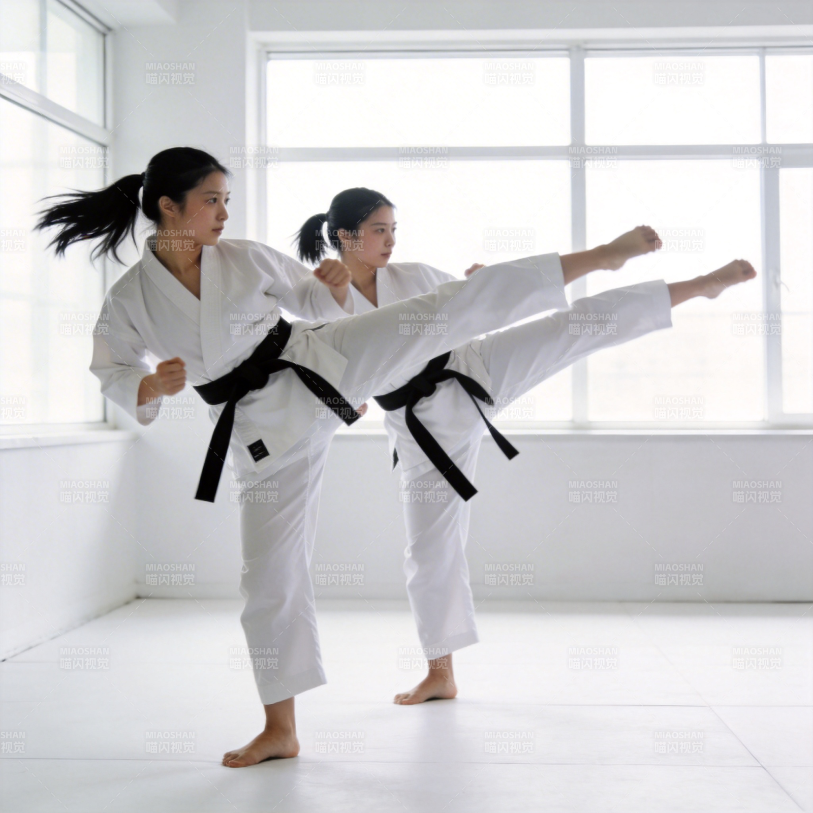 双人空手道对决图片