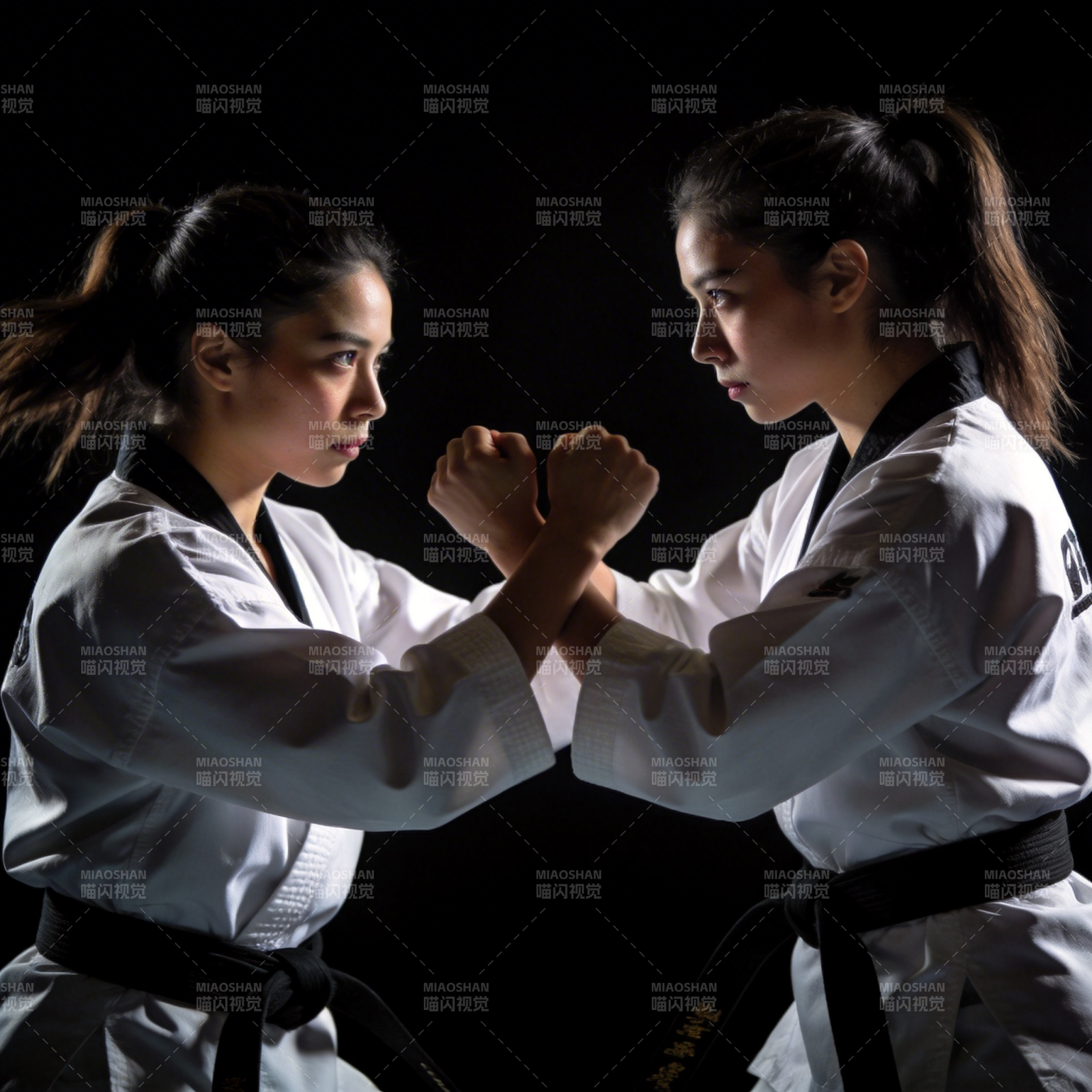 双人空手道对决图片