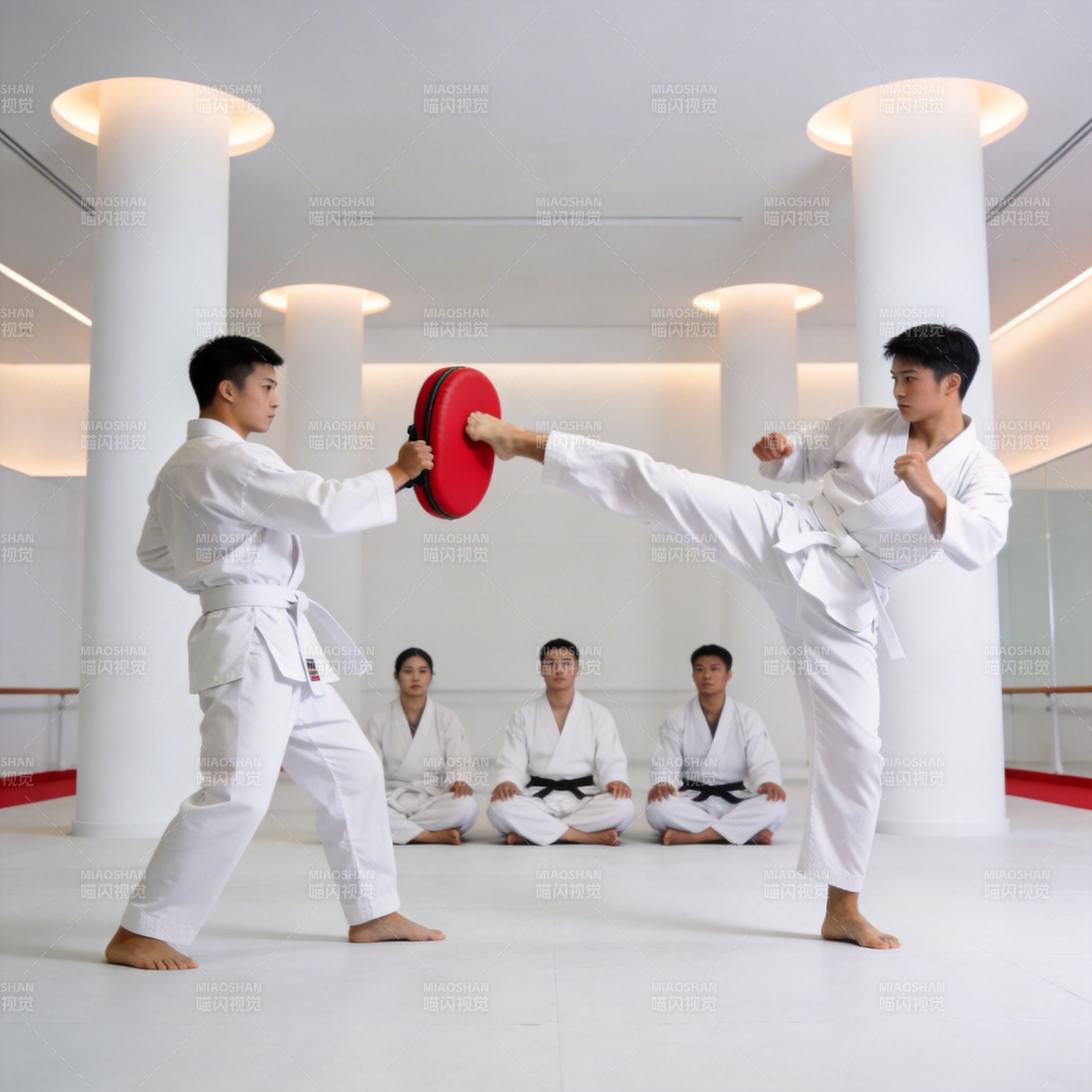 空手道训练瞬间图片