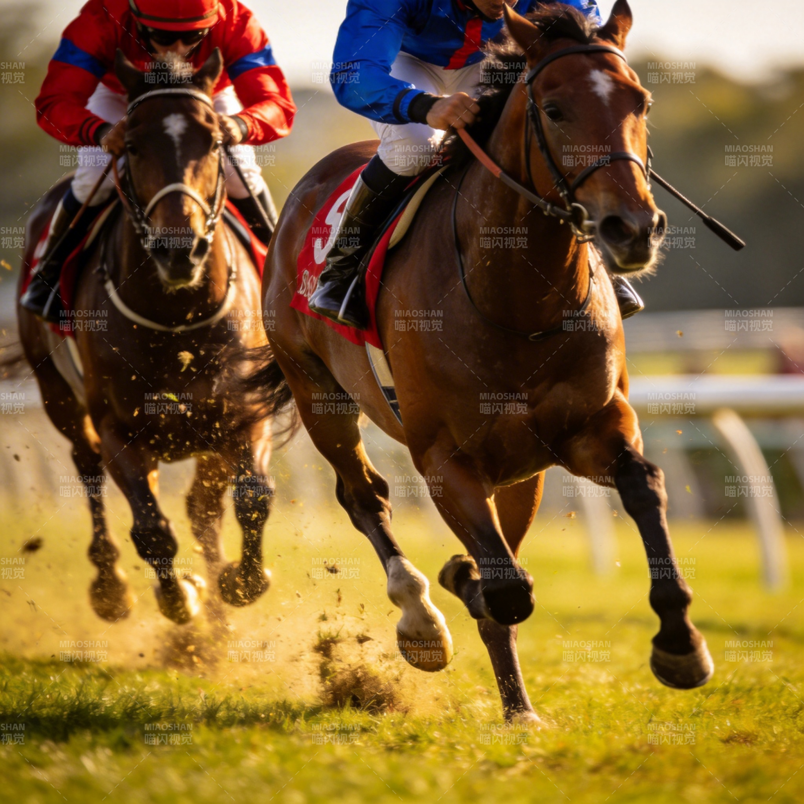 赛马飞驰瞬间图片