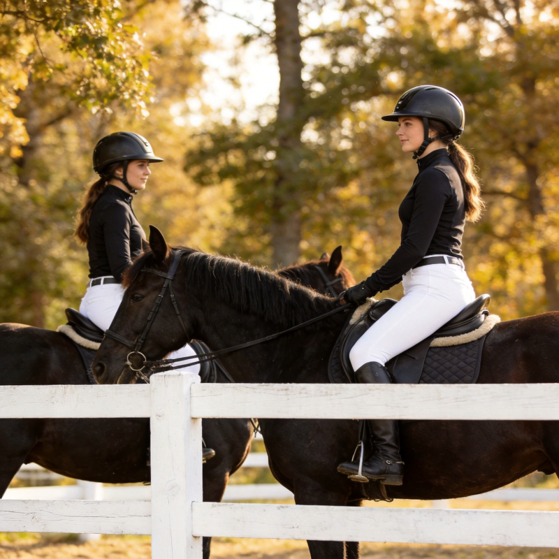 骑手与马共舞秋光图片