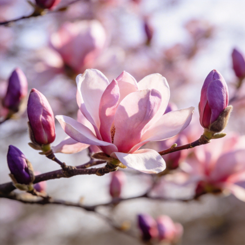 玉兰花绽放图片