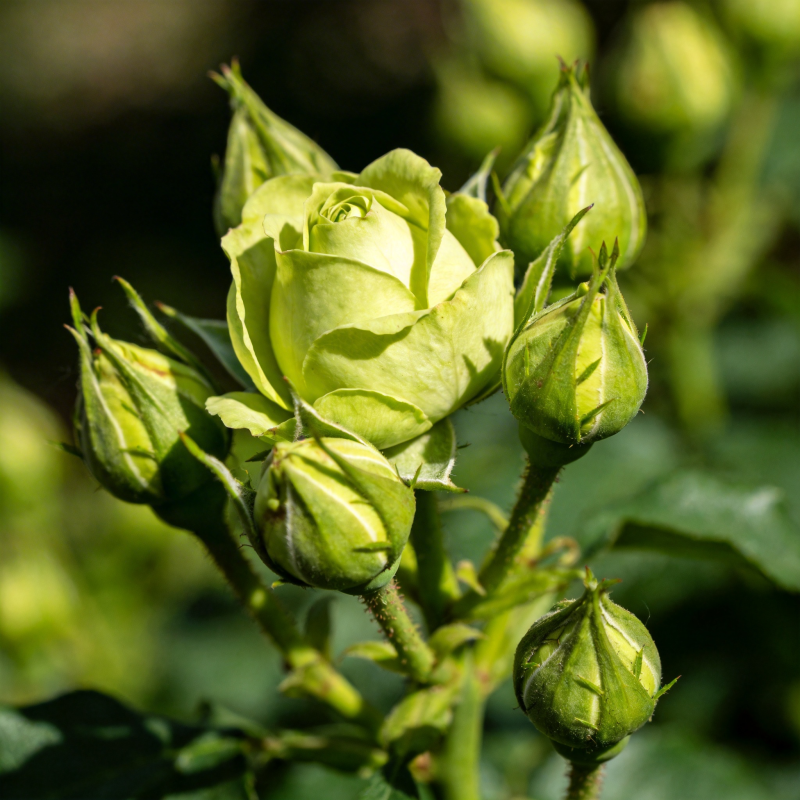 淡黄玫瑰绽放图片
