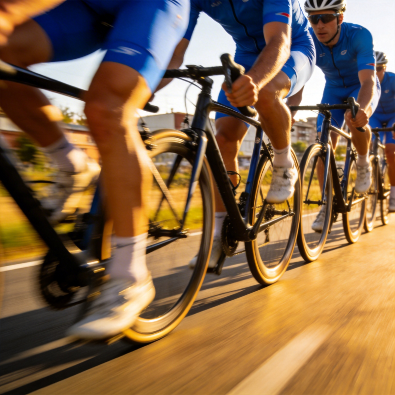 骑行队列疾驰中图片