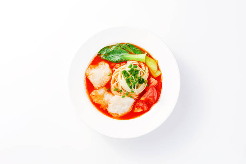 番茄鱼面  健康营养图片