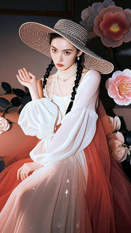 花间仙子 优雅绽放图片