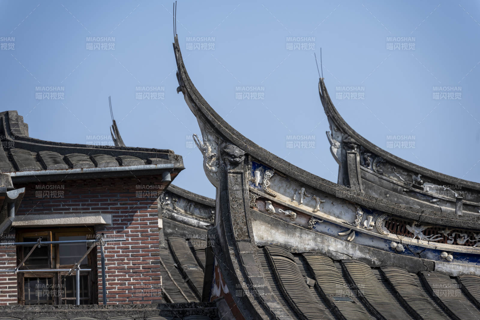 闽南建筑飞檐翘角古建筑图片