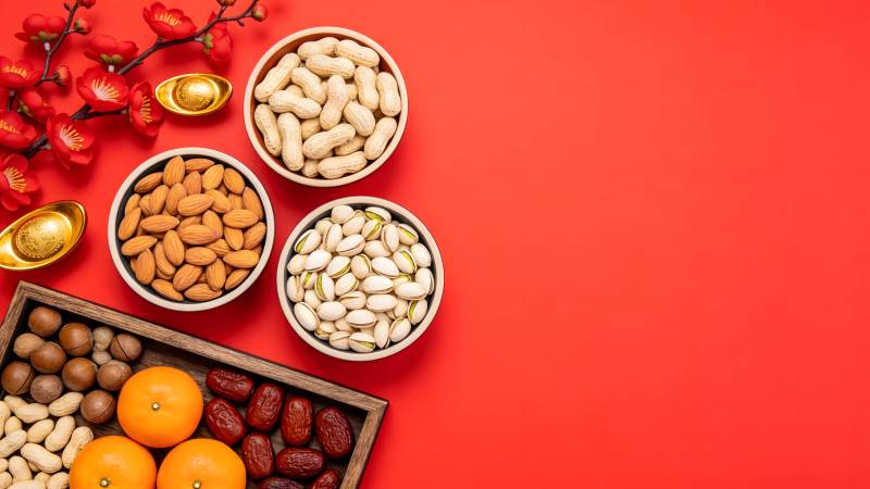 坚果年货礼盒图片