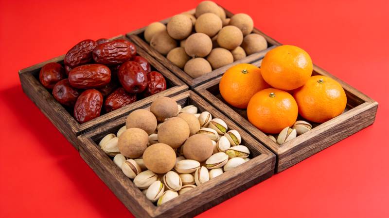 四格果盘美食图图片